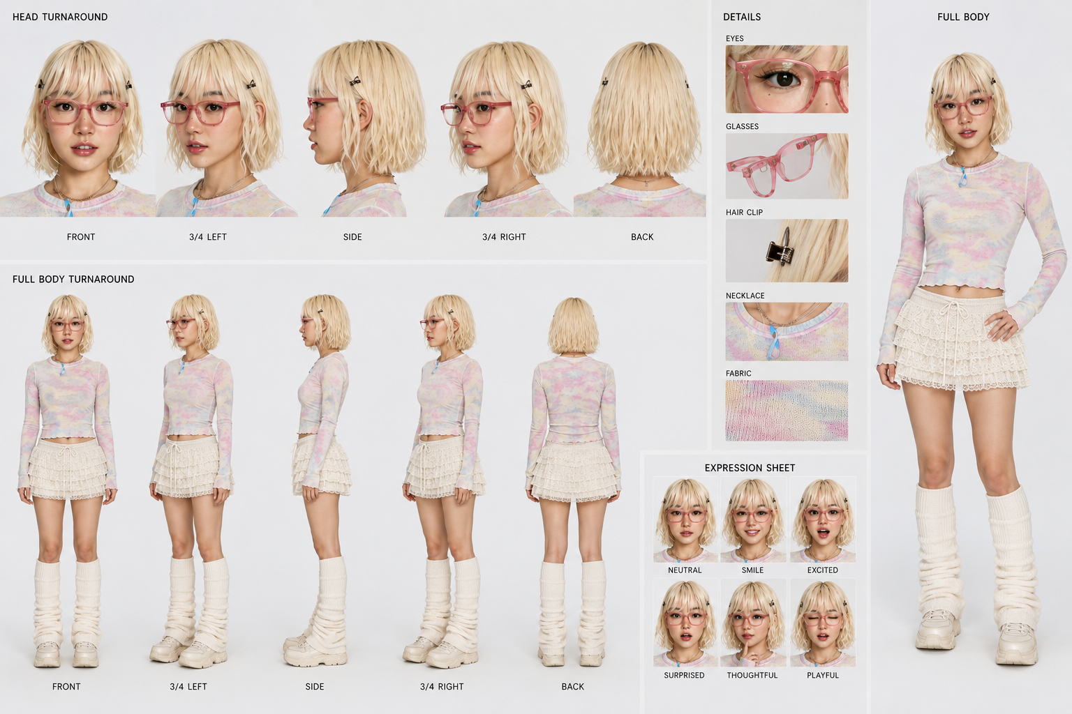 Character design sheet